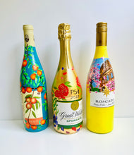 Load image into Gallery viewer, Custom Painted Wine/ Champagne Bottle
