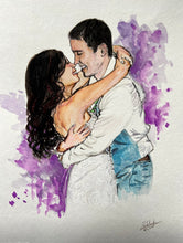 Load image into Gallery viewer, Custom Bridal Illustration -Watercolors + Pens on Paper

