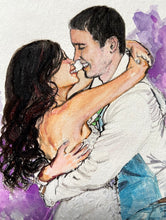 Load image into Gallery viewer, Custom Bridal Illustration -Watercolors + Pens on Paper
