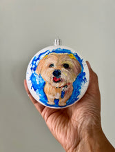 Load image into Gallery viewer, Custom Painted Ornament -Pet Portrait
