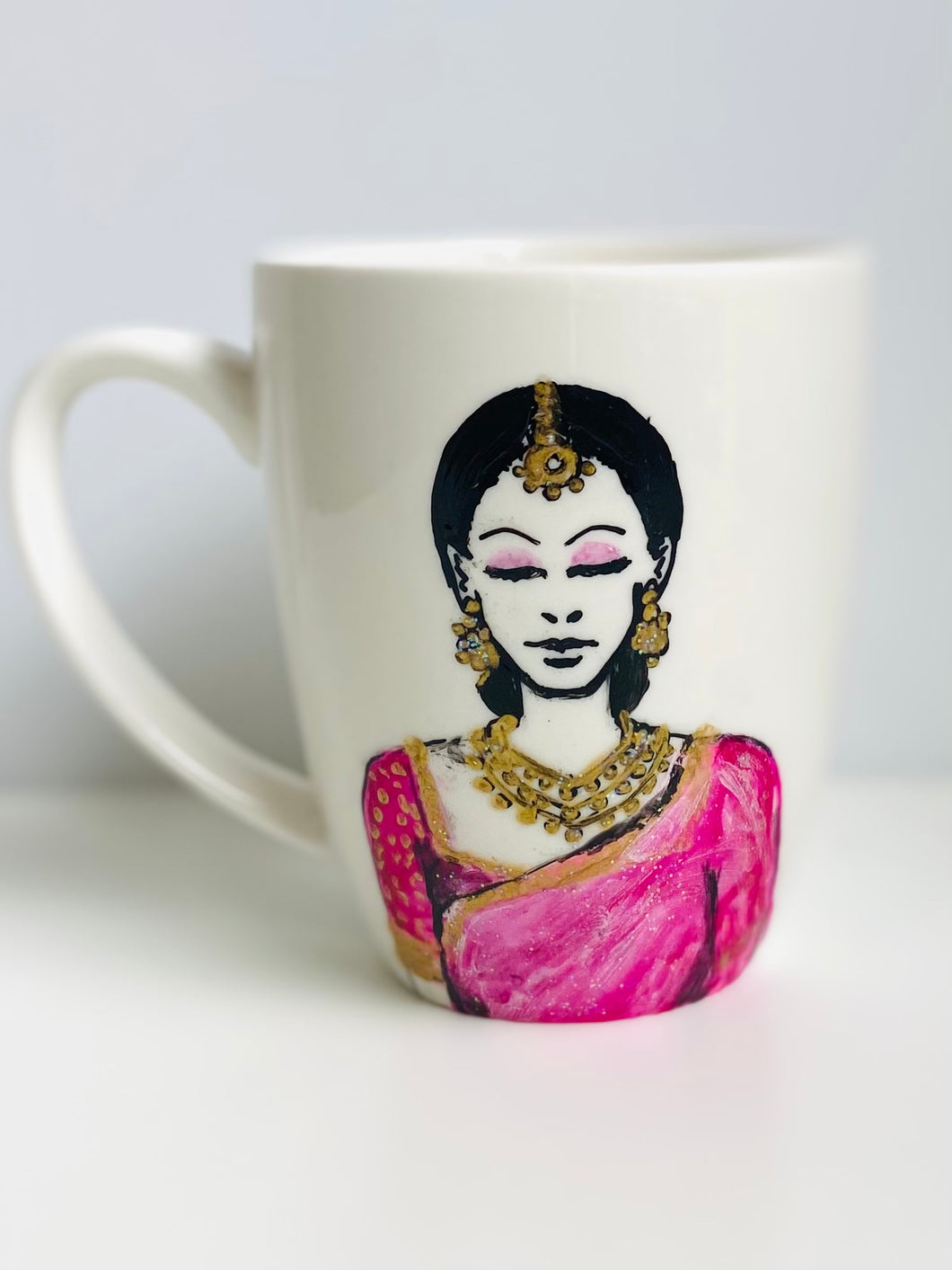 Tina- Personalized Hand Painted mug - Diwali gift / Holiday gifting