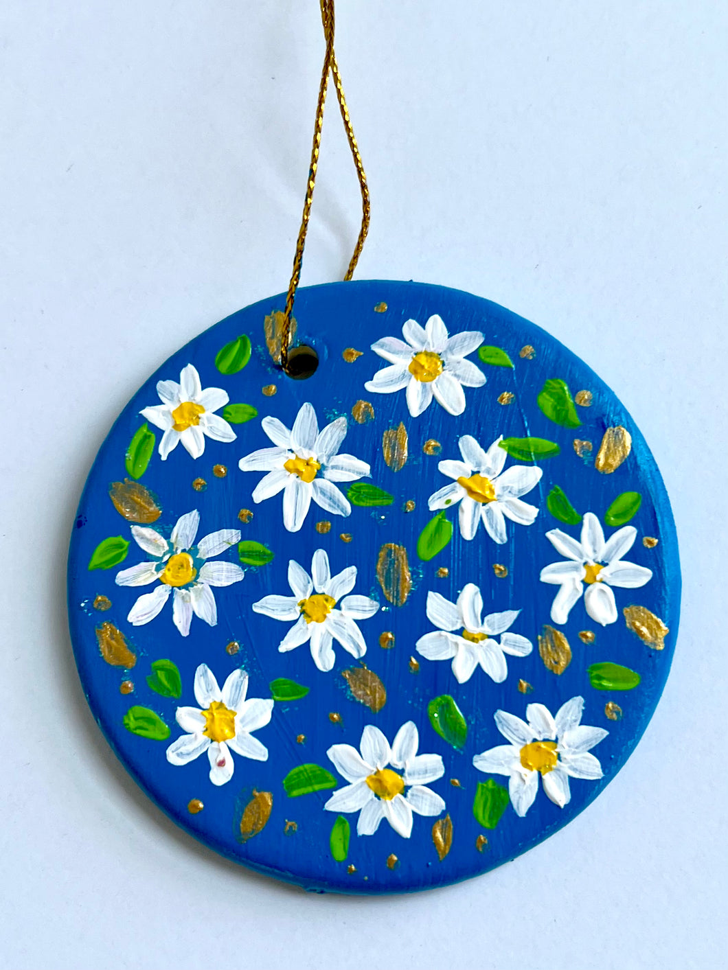 Hand Painted Christmas Ornament - BLUE 1