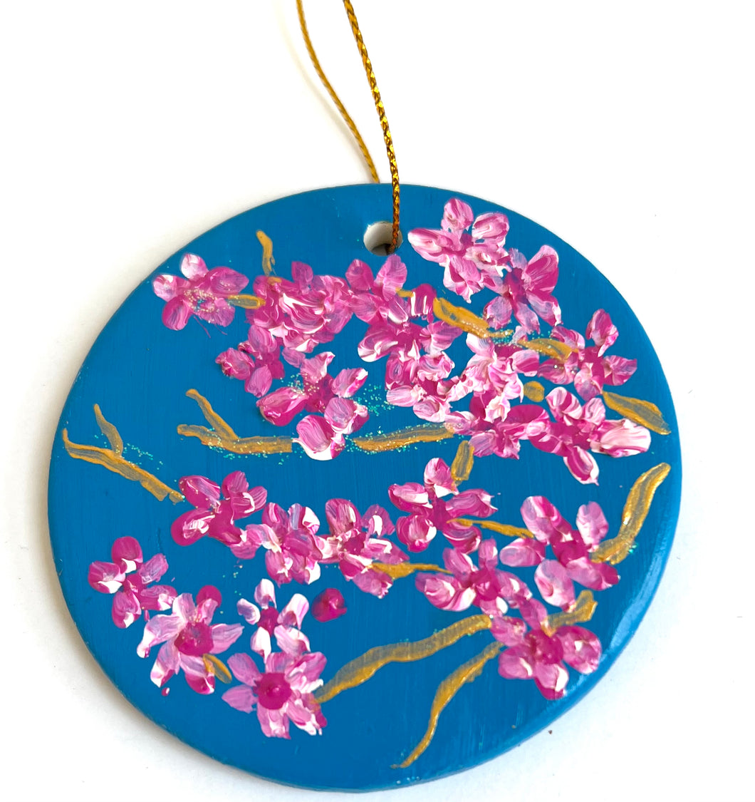 Hand Painted Christmas Ornament - BLUE 2