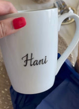 Load image into Gallery viewer, Tina- Personalized Hand Painted mug - Diwali gift / Holiday gifting
