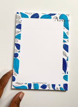 Load image into Gallery viewer, Notepad - Leafy Blue
