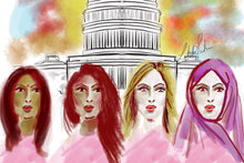 Load image into Gallery viewer, Illustration - Women&#39;s rights is Human rights , State Capitol Background

