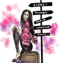 Load image into Gallery viewer, Travel bug - Fashion Illustration
