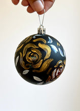 Load image into Gallery viewer, Hand Painted Christmas Ornament - BLACK AND GOLD 6
