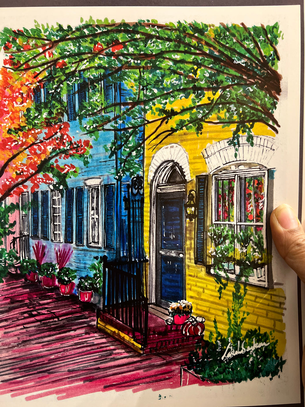 Georgetown Neighborhood - Art Print