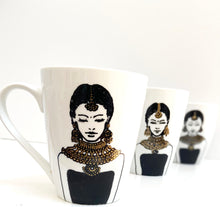 Load image into Gallery viewer, Neha - Personalized Hand Painted Mug - Diwali gifts / Bridal Gifts / Bridesmaid gifts
