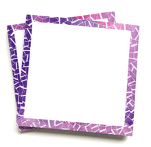 Load image into Gallery viewer, Sticky Notes - Set of 2 - Purple and Pink Maze

