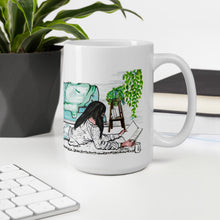 Load image into Gallery viewer, Coffee mug for the Bookworm (3) - Left Handed
