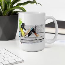 Load image into Gallery viewer, Coffee mug for the Bookworm - Left Handed
